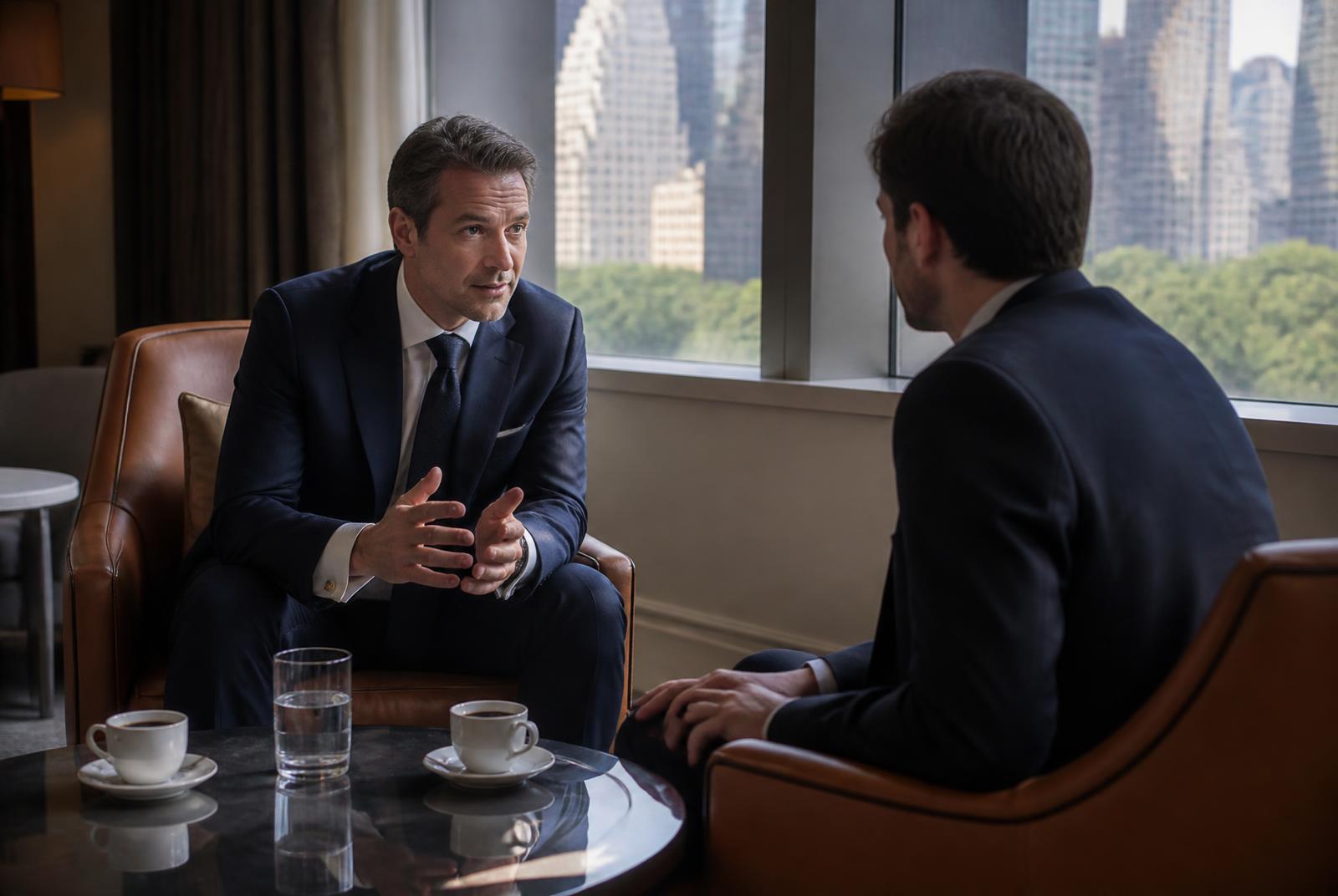 Sébastien Muller in a professional conversation